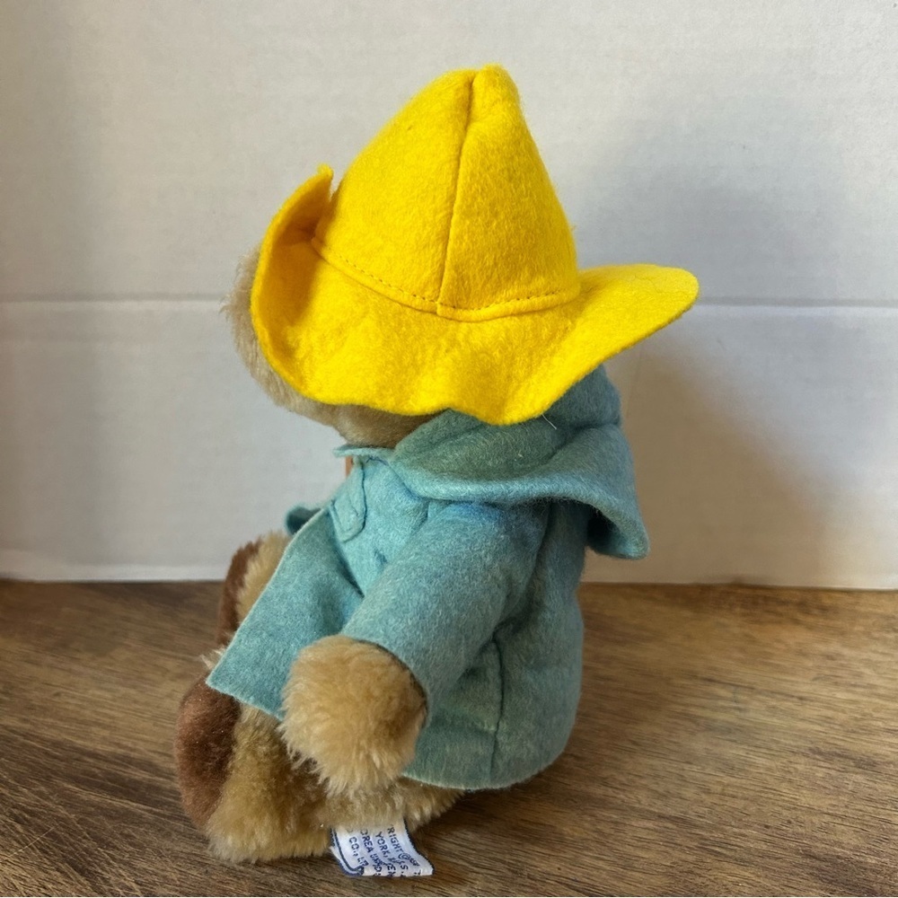 VTG 1981 Paddington Bear Plush Stuffed Animal Coat Yellow Hat 10" Eden Toys - Picture 3 of 6